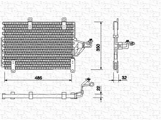 Condenser, air conditioning (350203102000)
