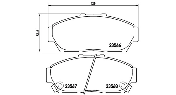 Brake Pad Set, disc brake (363700428048)