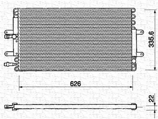 Condenser, air conditioning (350203133000)