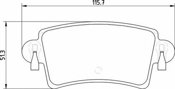 Brake Pad Set, disc brake (363700201246)