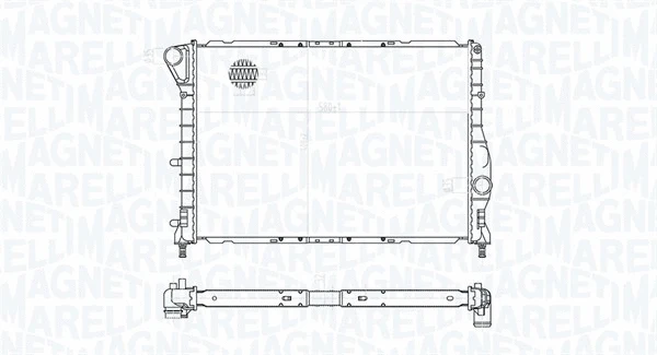 Radiator, engine cooling (350213177100)