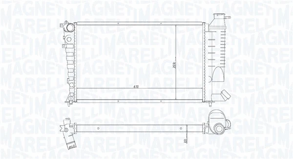 Radiator, engine cooling