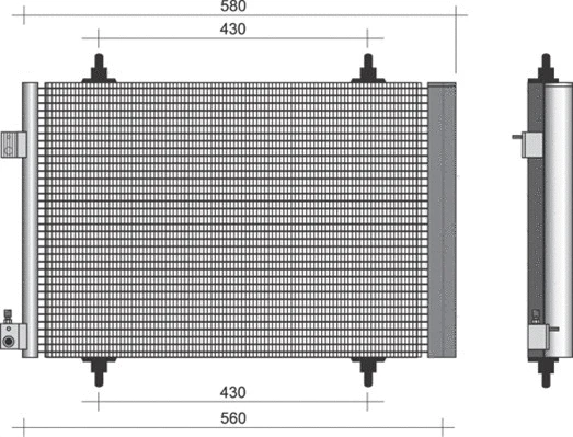 Condenser, air conditioning (350203382000)