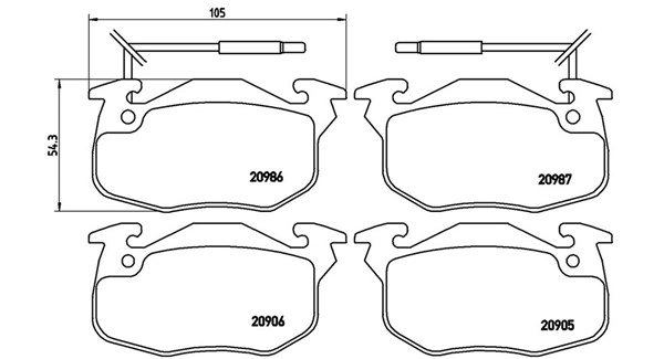 Brake Pad Set, disc brake