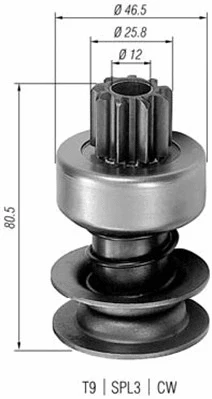 Pinion, starter (940113020002)