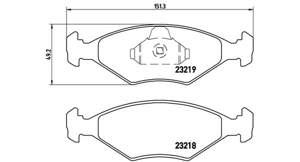 Brake Pad Set, disc brake (363700423124)