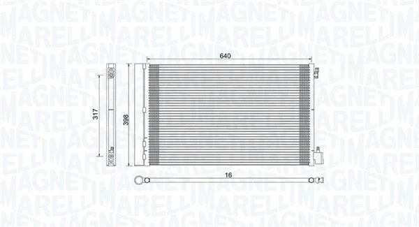 Condenser, air conditioning (350203779000)