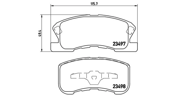 Brake Pad Set, disc brake (363700416008)