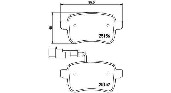 Brake Pad Set, disc brake (363700523133)