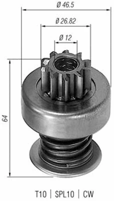 Pinion, starter (940113020055)