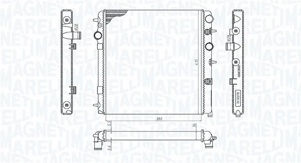 Radiator, engine cooling (350213198700)
