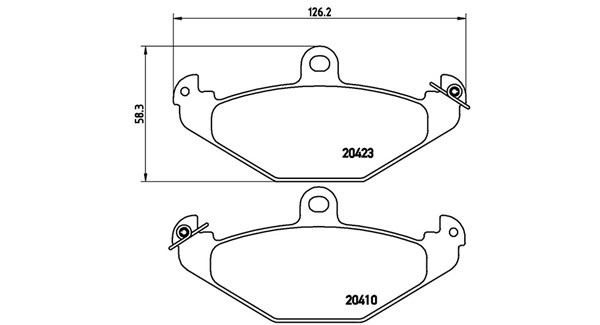 Brake Pad Set, disc brake (363700468017)