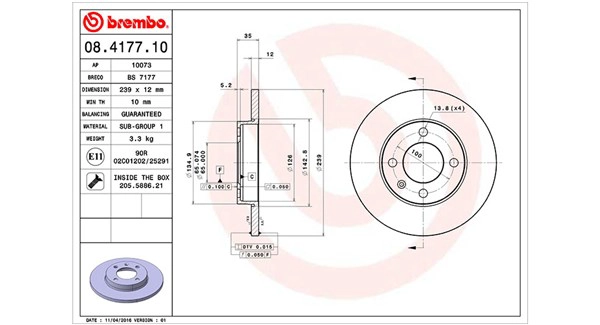 Brake Disc (360406047900)