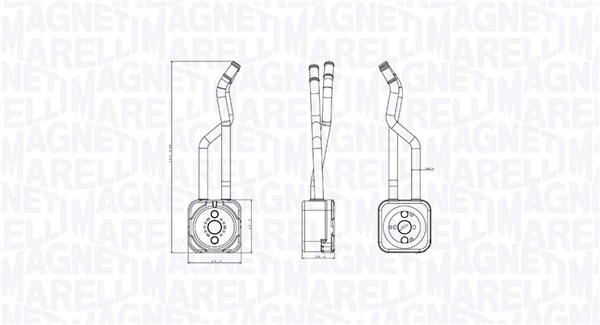 Oil Cooler, engine oil (350300003800)