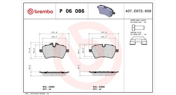 Brake Pad Set, disc brake