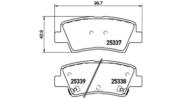 Brake Pad Set, disc brake (363700430101)