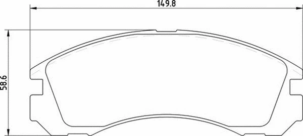 Brake Pad Set, disc brake (363700203025)
