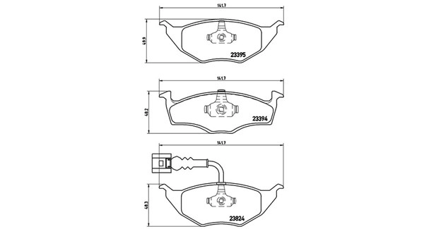 Brake Pad Set, disc brake (363700485063)