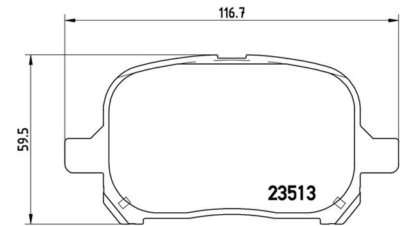 Brake Pad Set, disc brake (363700483040)