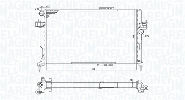 Radiator, engine cooling (350213191500)