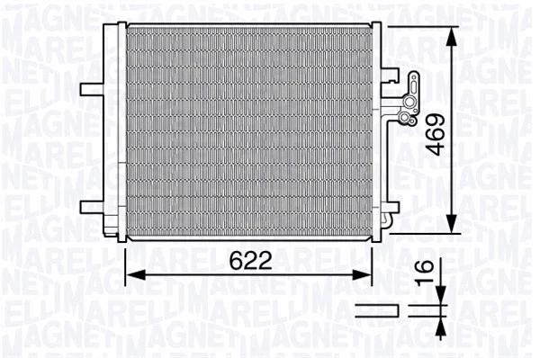 Condenser, air conditioning (350203645000)