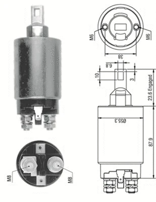 Solenoid Switch, starter (940113050332)