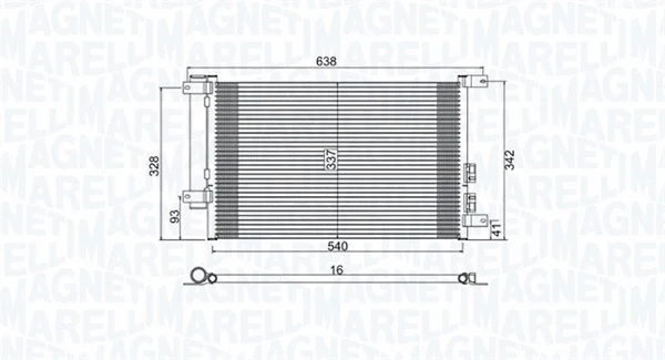 Condenser, air conditioning (350203733000)