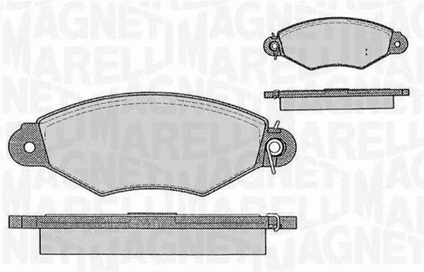 Brake Pad Set, disc brake (363916060200)
