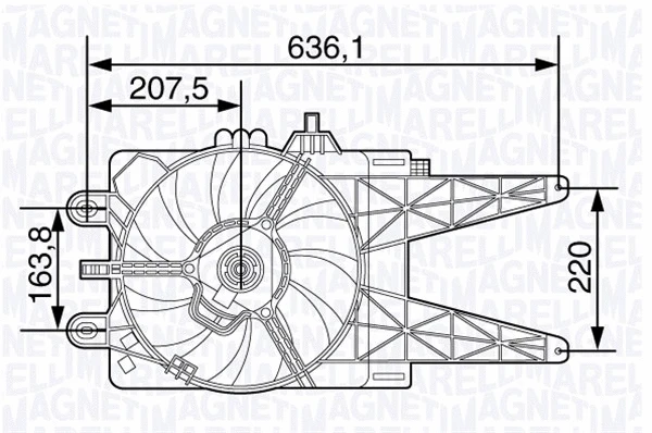 Fan, engine cooling (069422478010)