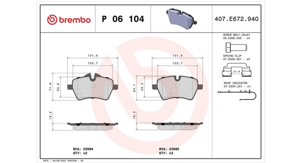 Brake Pad Set, disc brake