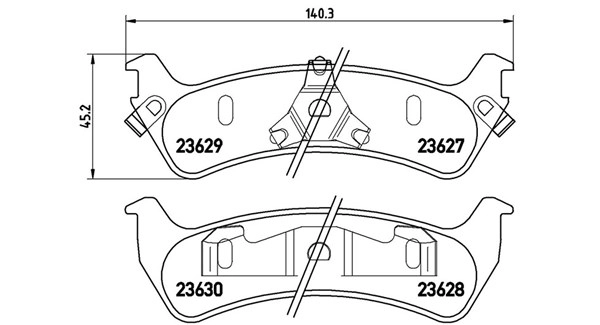 Brake Pad Set, disc brake (363700424042)