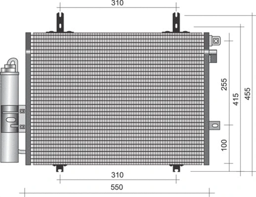 Condenser, air conditioning (350203338000)