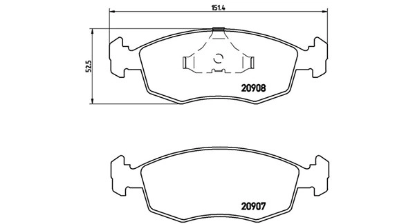 Brake Pad Set, disc brake (363700424019)