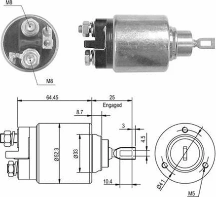 Solenoid Switch, starter (940113050011)