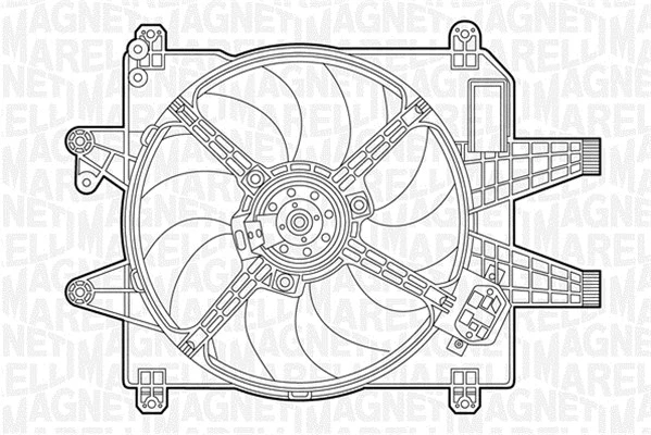 Fan, engine cooling (069422237010)