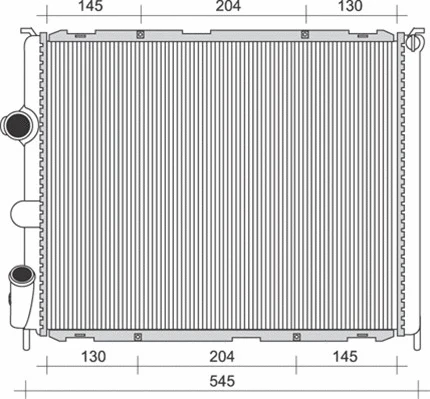 Radiator, engine cooling (350213989000)