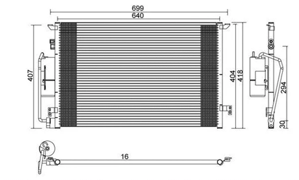 Condenser, air conditioning (359003221250)