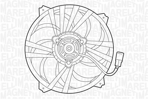 Fan, engine cooling (069422281010)