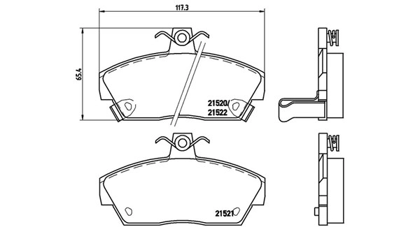 Brake Pad Set, disc brake (363700428019)