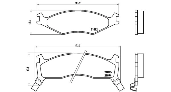 Brake Pad Set, disc brake (363700430006)
