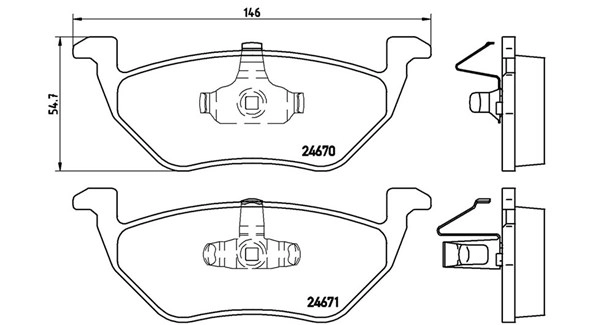 Brake Pad Set, disc brake (363700424085)