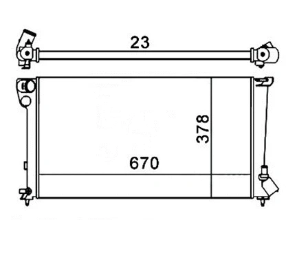 Radiator, engine cooling (359000300270)