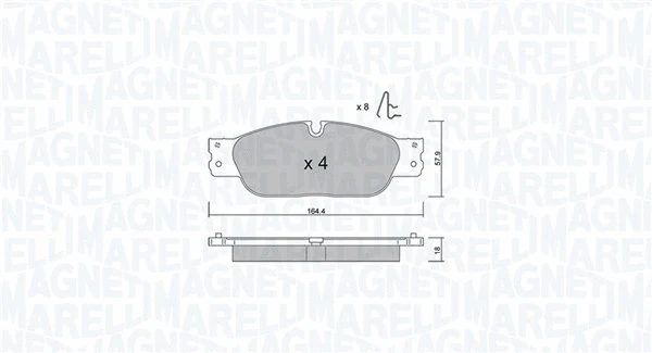 Brake Pad Set, disc brake (363916061203)