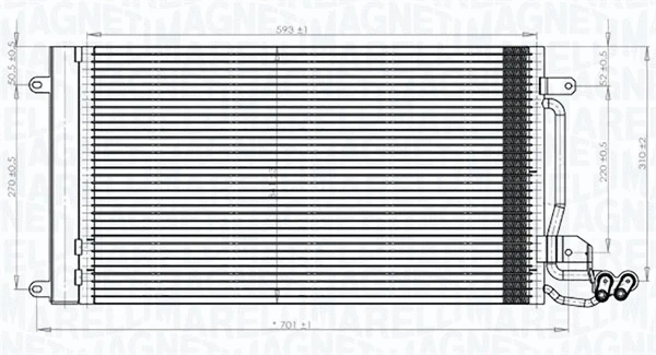 Condenser, air conditioning (350203821000)