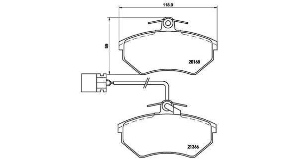 Brake Pad Set, disc brake (363700485034)