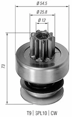 Pinion, starter (940113020085)