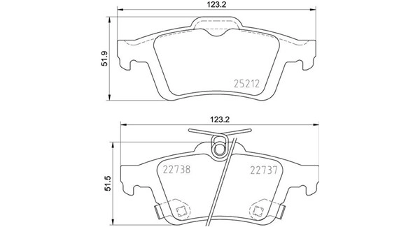Brake Pad Set, disc brake (363700424216)