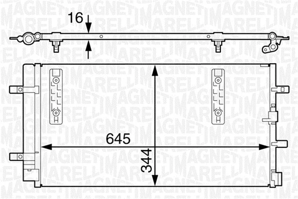 Condenser, air conditioning (350203632000)
