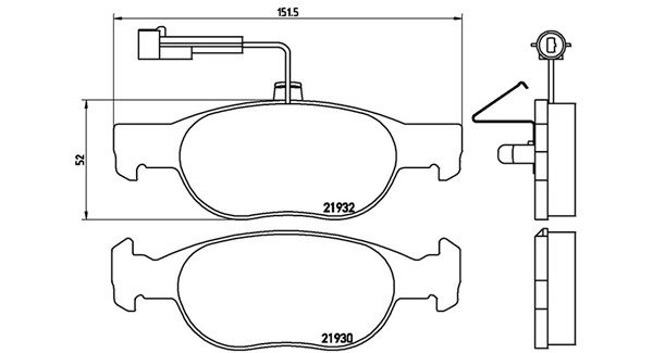 Brake Pad Set, disc brake (363700423113)