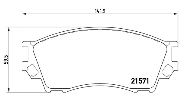 Brake Pad Set, disc brake (363700449019)